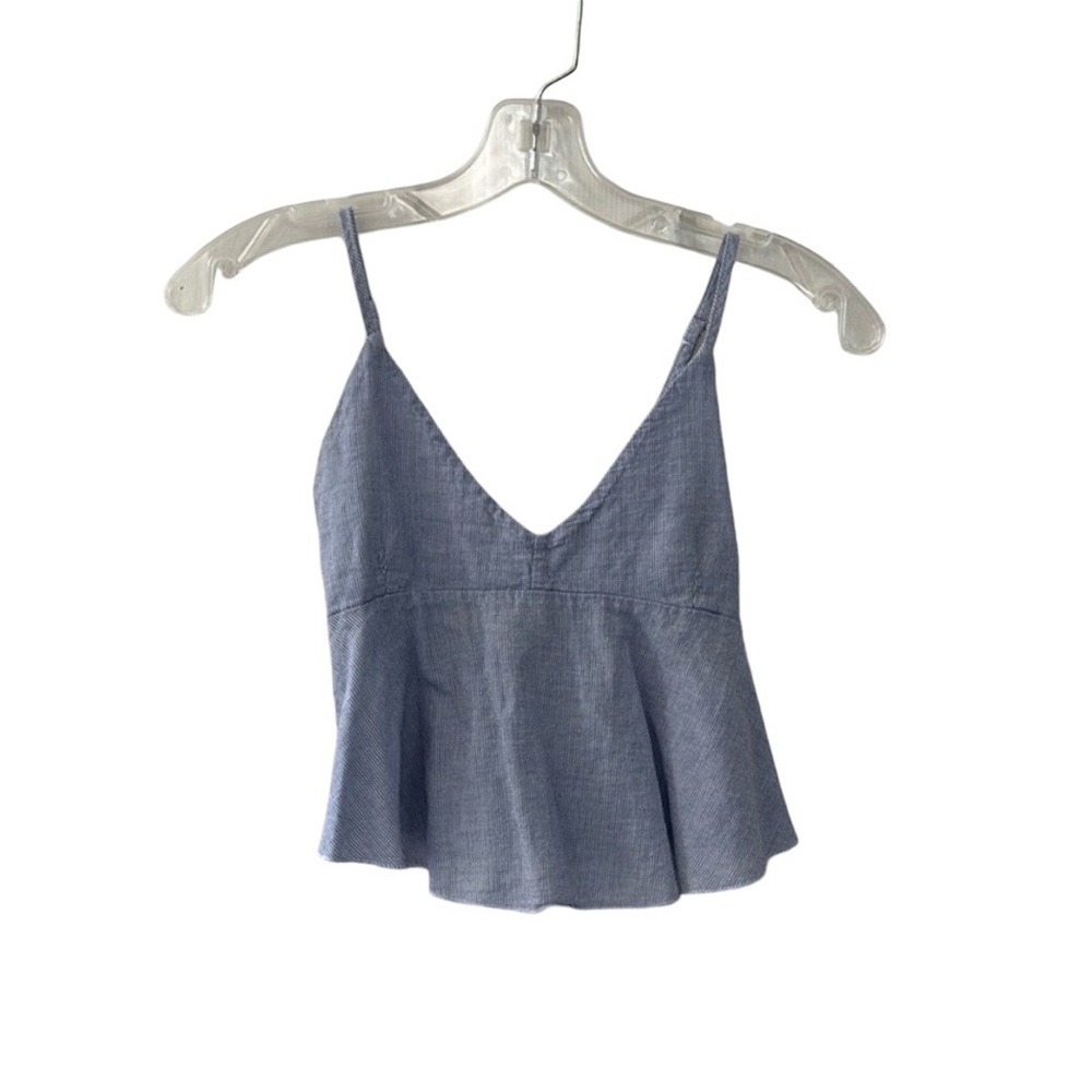 Brandy Melville Blue & White Striped Tank Top
